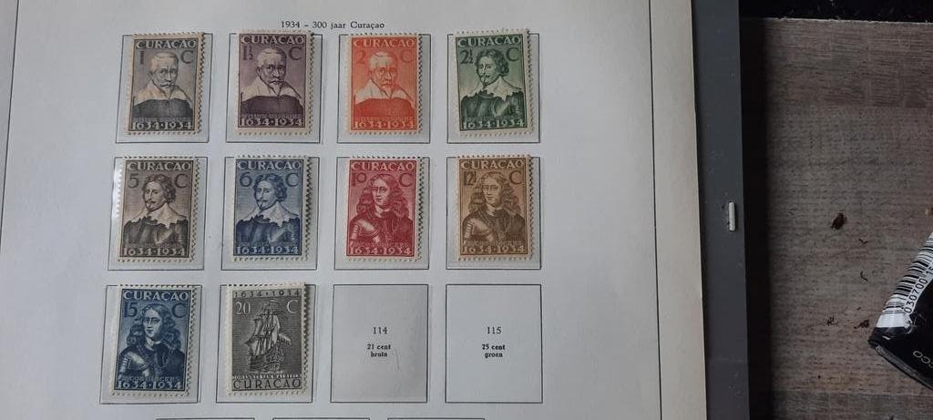 Curaçao 1934 - 300 jaar Curaçao postzegels, Postzegels en Munten, Ophalen of Verzenden, Gestempeld