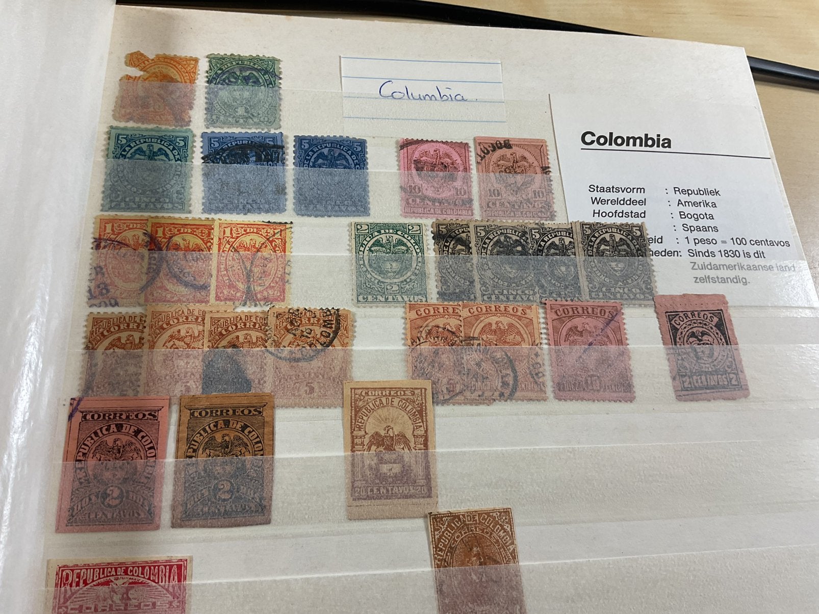 Stockboek Colombia vanaf klassiek, Ophalen of Verzenden, Buitenland