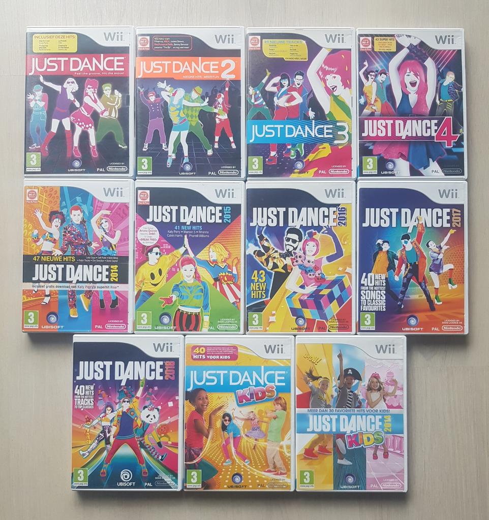 11x Nintendo Wii Spel | Just Dance 2, 3, 4, 2014 t/m 2018, Spelcomputers en Games, Games | Nintendo Wii, 3 spelers of meer, Ophalen of Verzenden