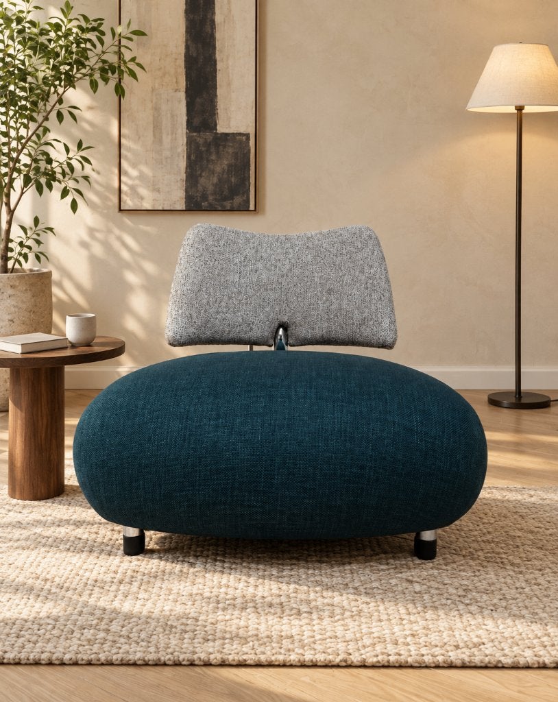 NIEUW Leolux Pallone Fauteuil Groen/Ecru | NP €2.459, Leolux, Nieuw, 75 tot 100 cm, Www.designplaats.nl
