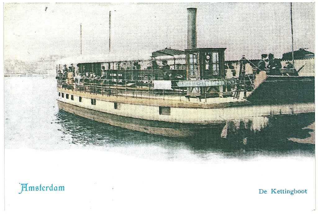 805598 Amsterdam Kettingboot Veerpont _  Onbeschreven, Verzamelen, Ophalen of Verzenden, 1960 tot 1980, Ongelopen, Noord-Holland