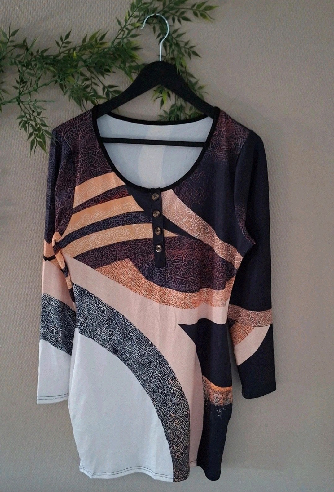 JURK TUKIEK zwart beige wit bruin zalm M 🙂, Maat 38/40 (M), Boetiek, Meerkleurig, Nieuw