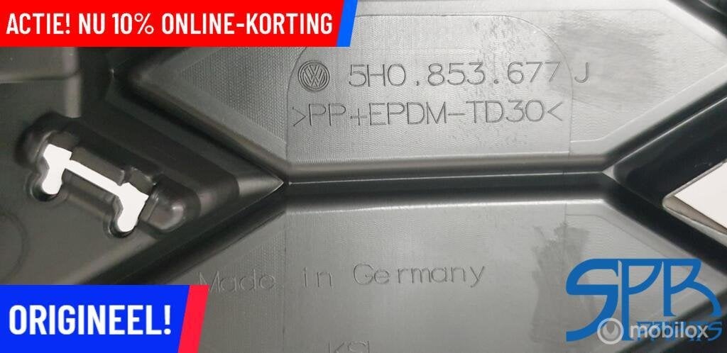 GOLF 8 VIII GTI GTD MIDDEN ROOSTER Bumperrooster 5H0853677J, Gebruikt, Volkswagen, Ophalen of Verzenden, Volkswagen