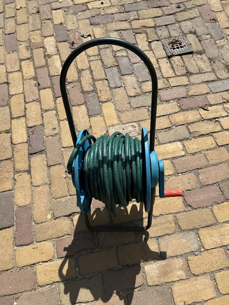 tuinslang met kar, Tuin en Terras, Tuinslangen, Ophalen, Gebruikt, Tuinslang