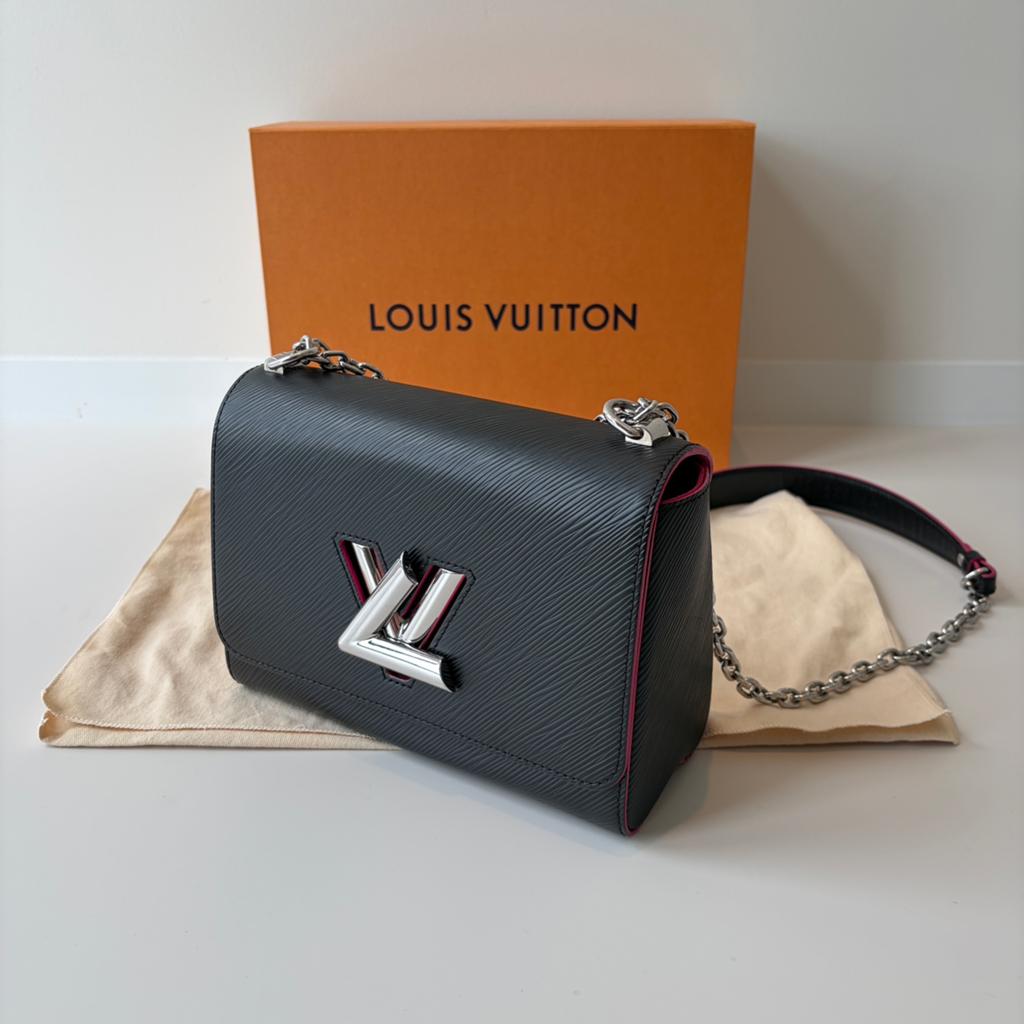 Louis Vuitton Twist Leather Handbag, Ophalen, Zo goed als nieuw, Zwart, Handtas