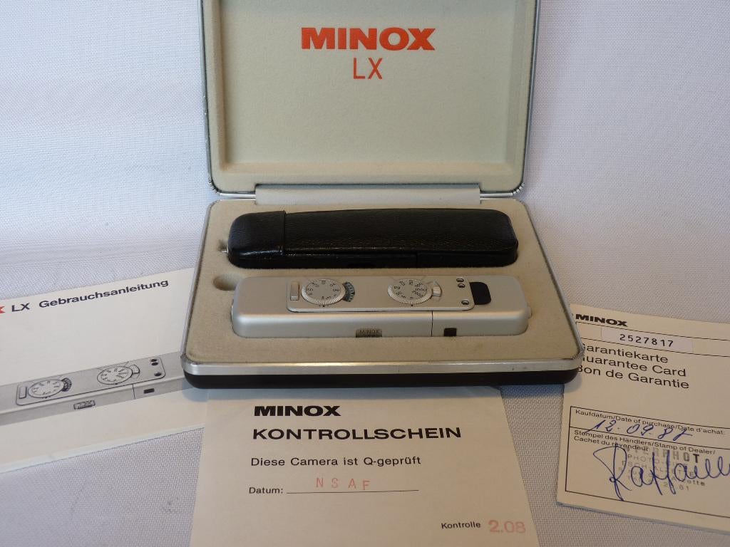 Minox LX chrome in originele doos, boekje en garantiekaart, Ophalen of Verzenden, Zo goed als nieuw, Compact, Overige Merken