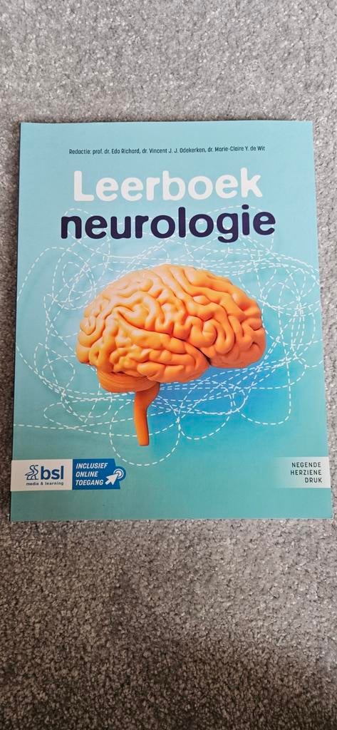 Leerboek neurologie, Boeken, Informatica en Computer, Ophalen of Verzenden, Zo goed als nieuw