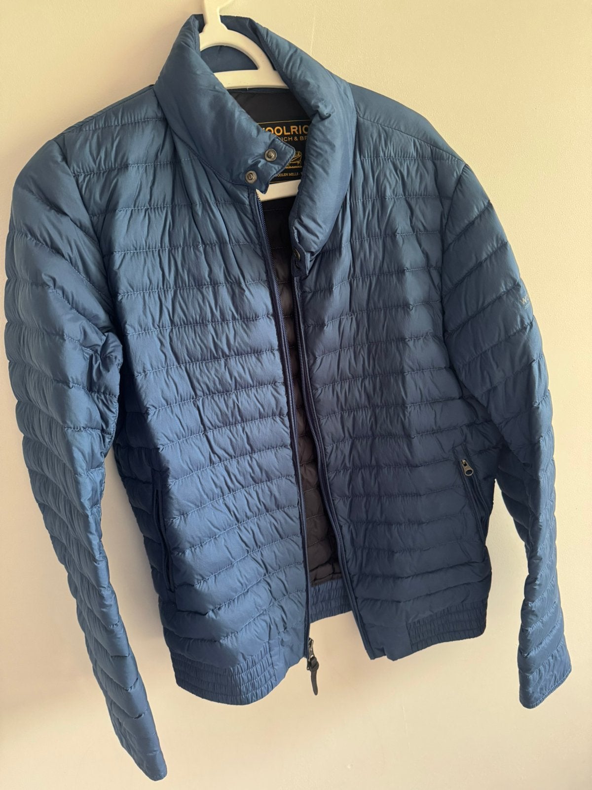 Woolrich Jas, Ophalen of Verzenden, Zo goed als nieuw, Maat 46 (S) of kleiner, Blauw