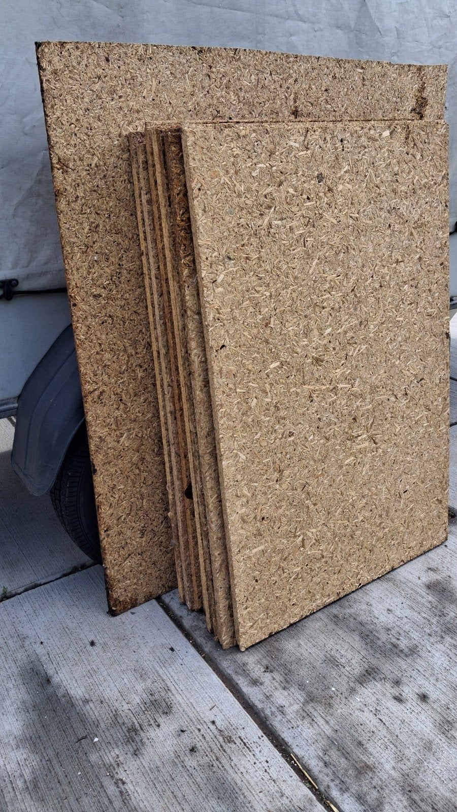 9 constructieplaten OSB mini 80x125 18mm dik, Doe-het-zelf en Verbouw, Ophalen, Overige materialen, Minder dan 20 mm