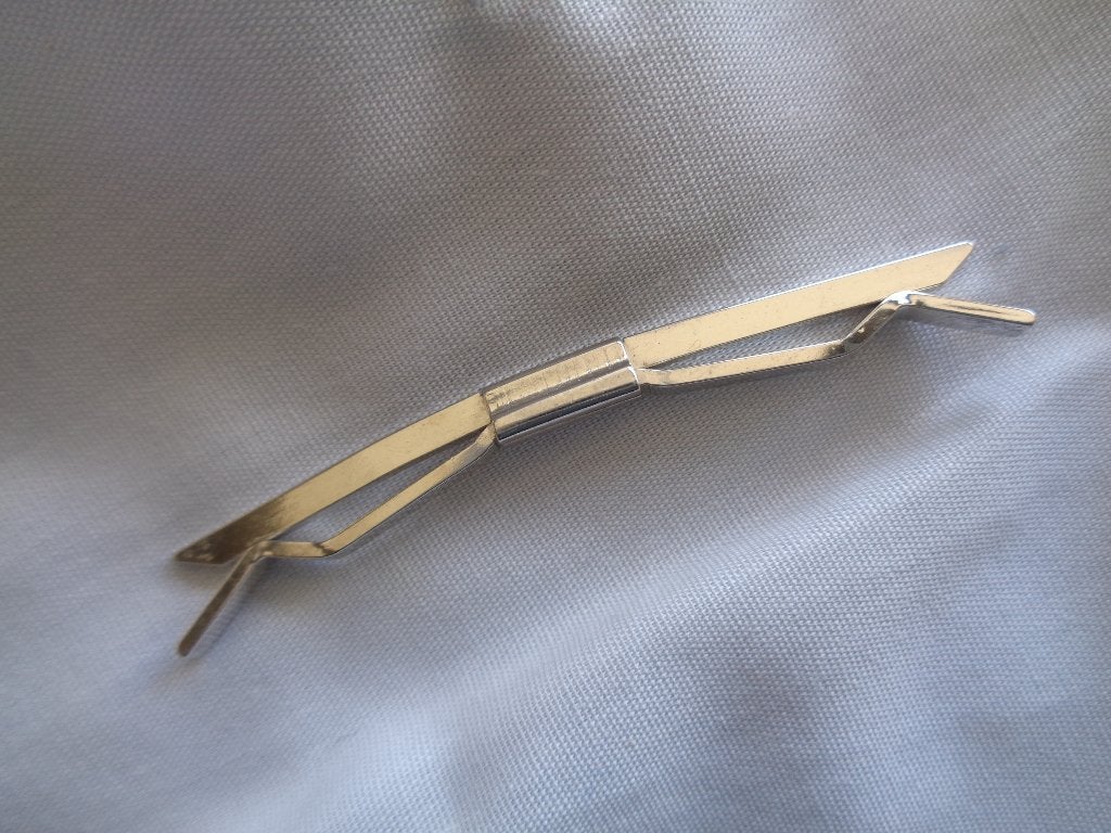 BOORDKLEM KRAAGKLEM SCHUIF GLAD ZILVERKLEURIG, Ophalen
