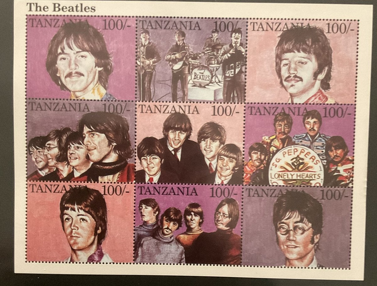 The Beatles Postzegelvel Tanzania - Sgt. Pepper's Lonely Hea, Verzenden, Postfris