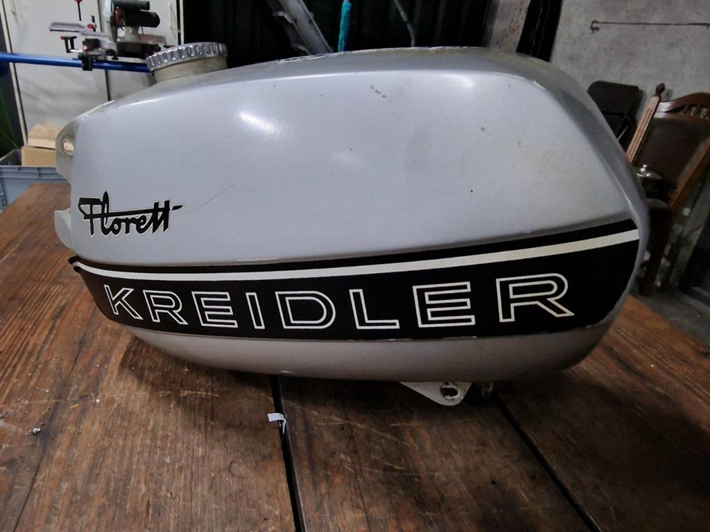 Kreidler Bloktank, zonder deuken. Origineel in de lak., Fietsen en Brommers, Brommeronderdelen | Kreidler, Ophalen of Verzenden