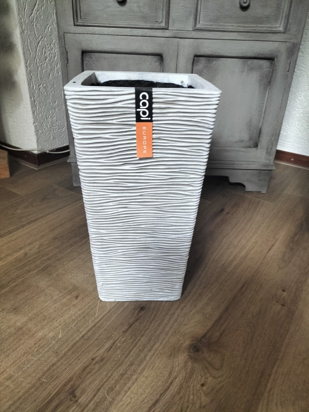 Capi Europe Bloempot Grijs - Modern Design, Tuin en Terras, Ophalen, Rond, Kunststof, Binnen