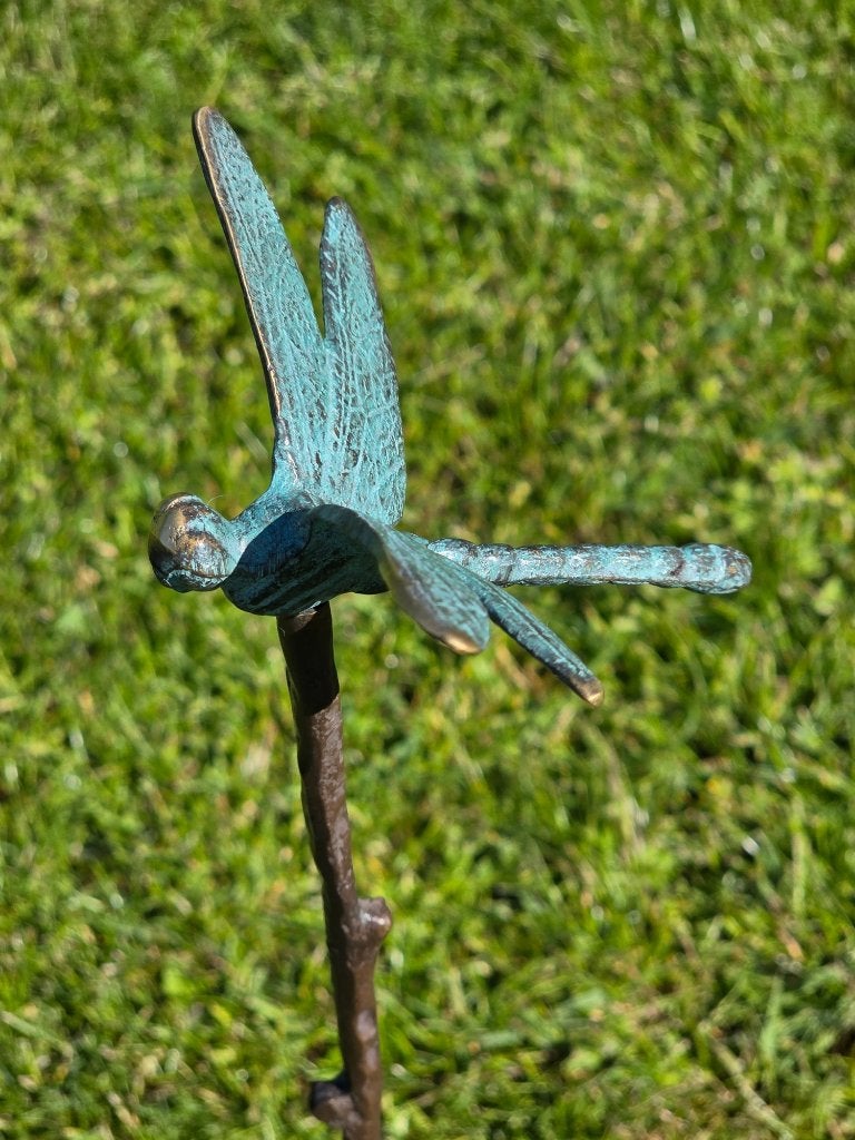 LIBELLE / tuinprikker / brons, Huis en tuin decoratie Marie, Nieuw, Info@huisentuindecoratiemarie.nl, Peize