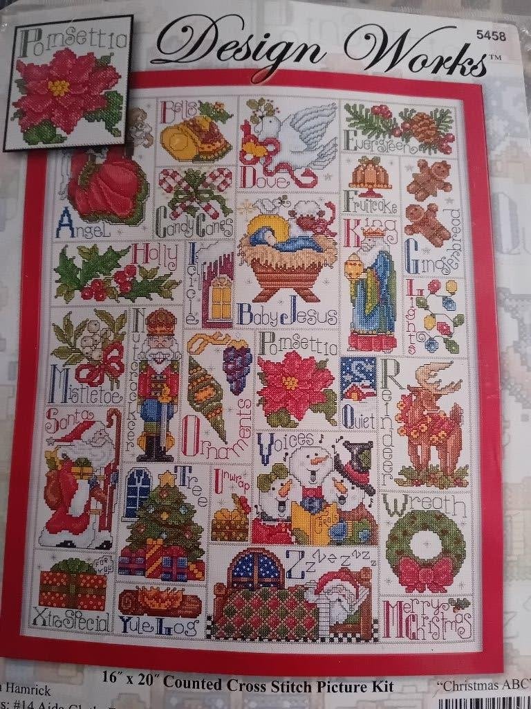 Borduurpakket Christmas ABC van Design Works, Ophalen of Verzenden, Nieuw, Borduurpakket