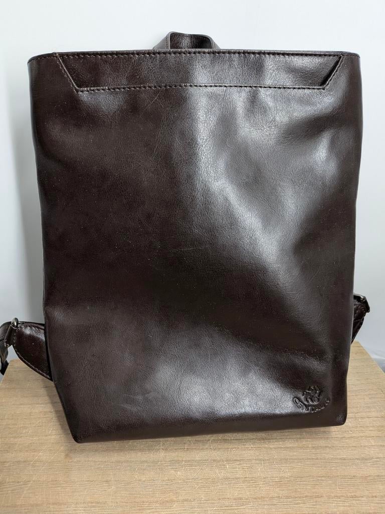 Centaur leren rugzak bruin | vintage | 29x28 cm, Overige merken, Gebruikt, Centaur, Centaur