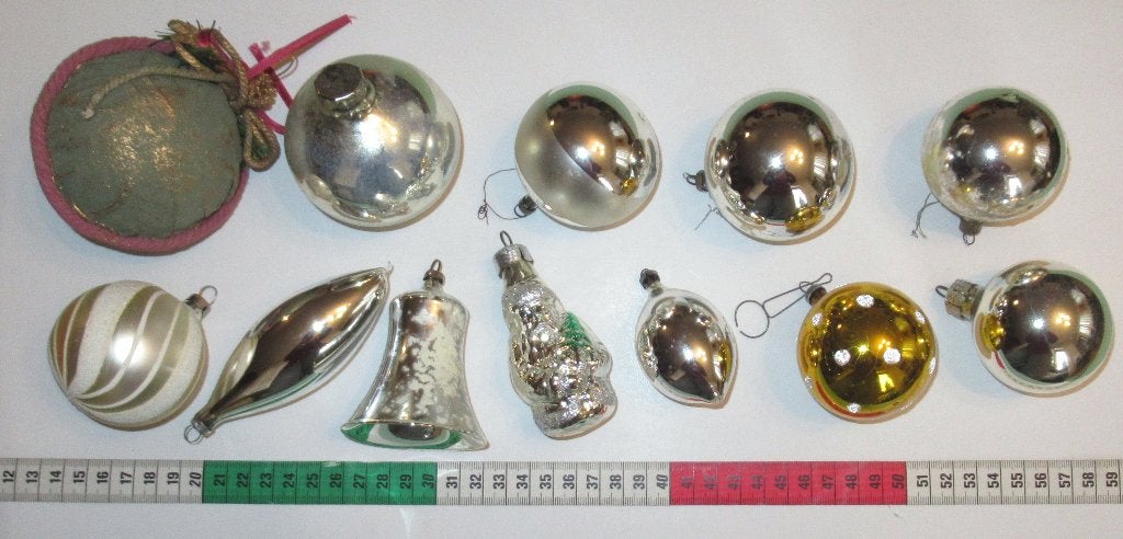 Lot van oude kerstballen., Diversen, Kerst, Ophalen of Verzenden, Gebruikt