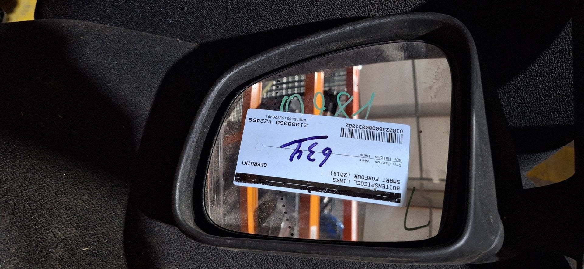 Smart Forfour / Renault Twingo (2014-2020) Buitenspiegel Lin, Auto diversen, Auto-accessoires, Gebruikt, -, -, Ophalen of Verzenden