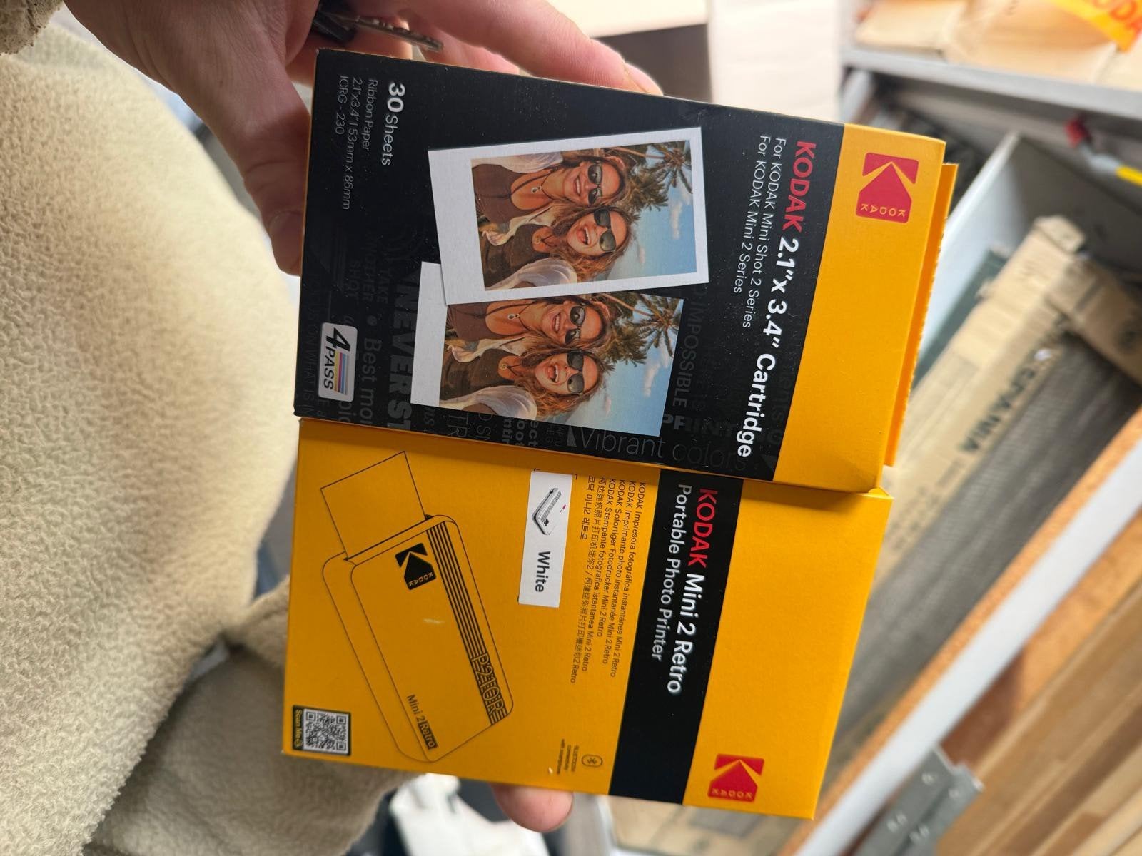 Kodak Mini 2 Retro Fotoprinter + 38 vellen fotopapier, Ophalen of Verzenden, Nieuw