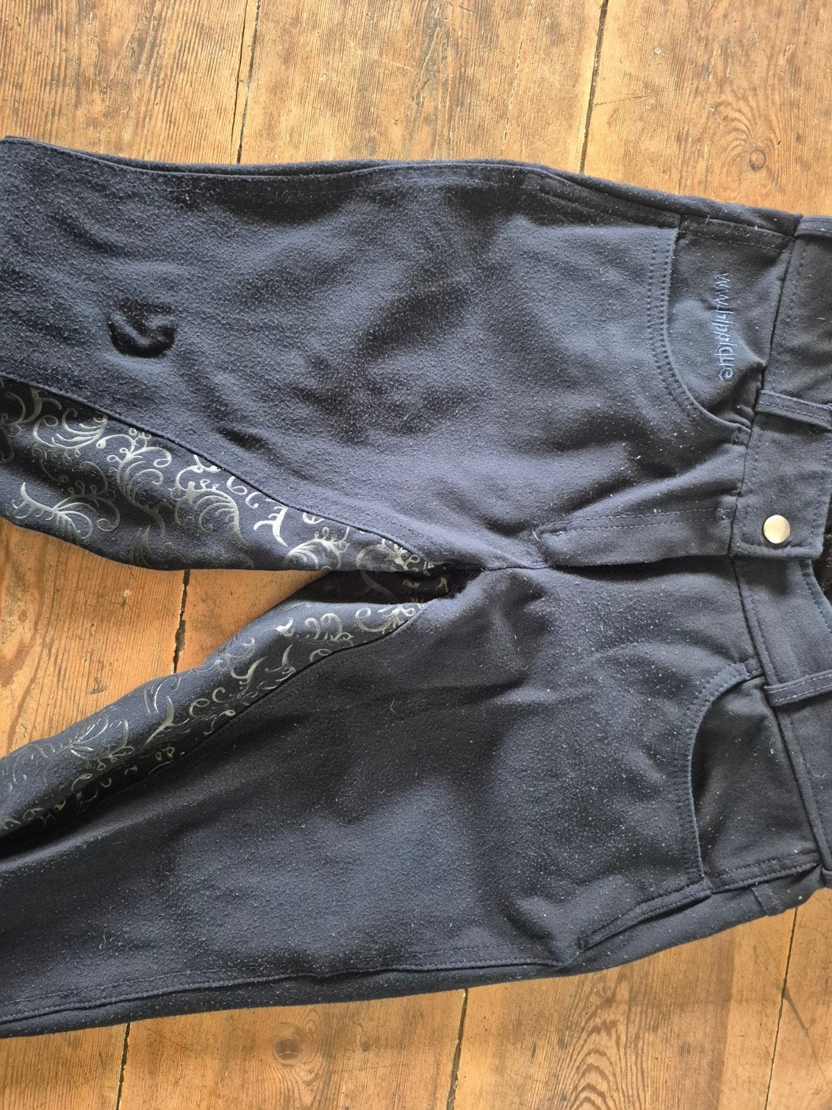 mooie donkerblauwe paardrijbroek merk WW Hippique maat 40, Dieren en Toebehoren, Paardrijkleding, Blauw, Gebruikt, L, Dressuur