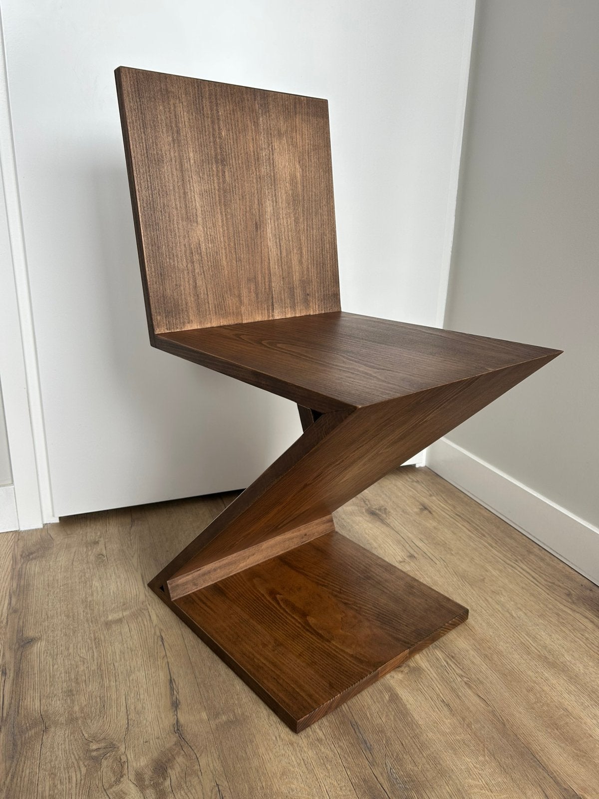 Replica Zigzag Gerrit Rietveld, Ophalen, Bruin, Design, Nieuw