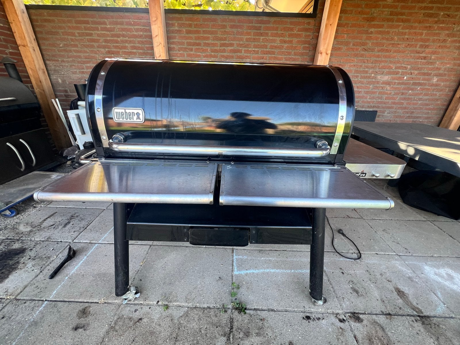 Weber SmokeFire EX6 GBS pellet BBQ – 2e generatie, Ophalen of Verzenden, Gebruikt