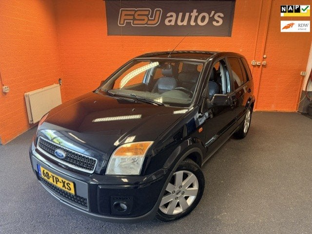 Ford Fusion 1.6 16V / FUTURA-SPORT / LEDER / AIRCO!, Auto's, Ford, Voorwielaandrijving, 1596 cc, Gebruikt, Zwart