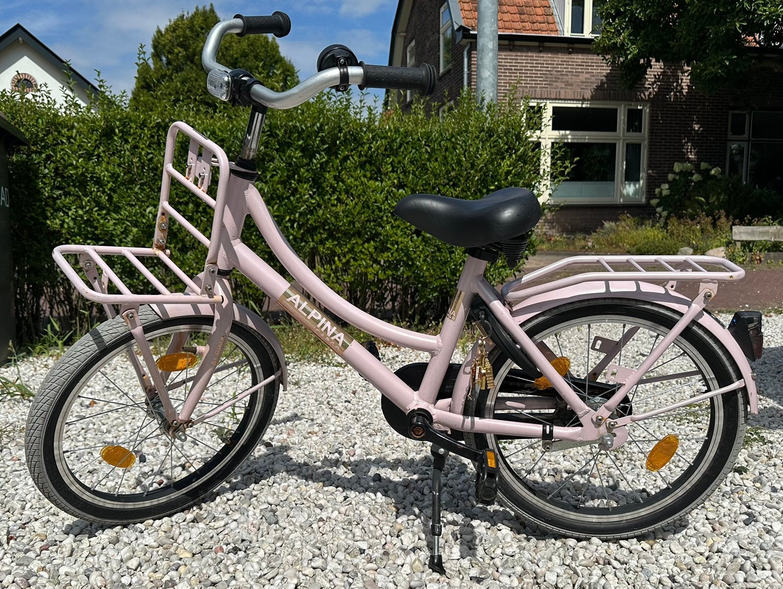 Alpina Cargo 18 inch pearl pink mat, Fietsen en Brommers, Fietsen | Meisjes, Ophalen, Zo goed als nieuw, 18 inch