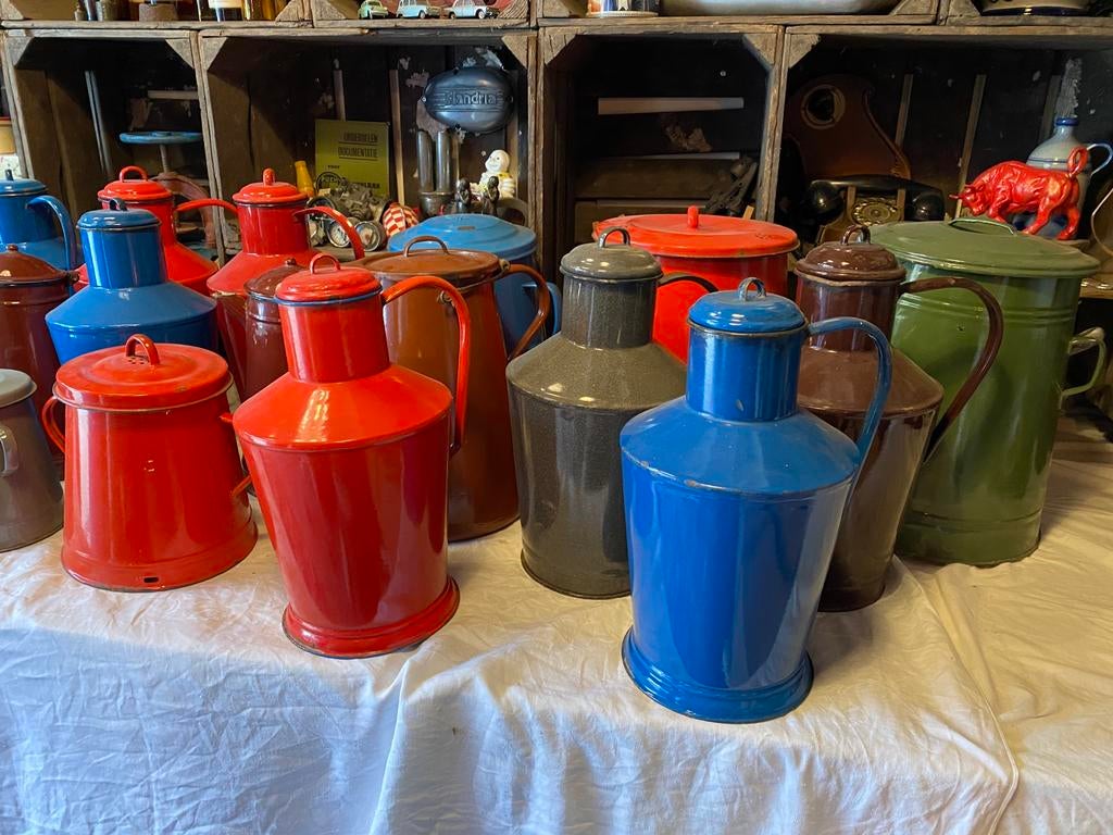 Mooie verzameling van 20 stuks emaille, Ophalen