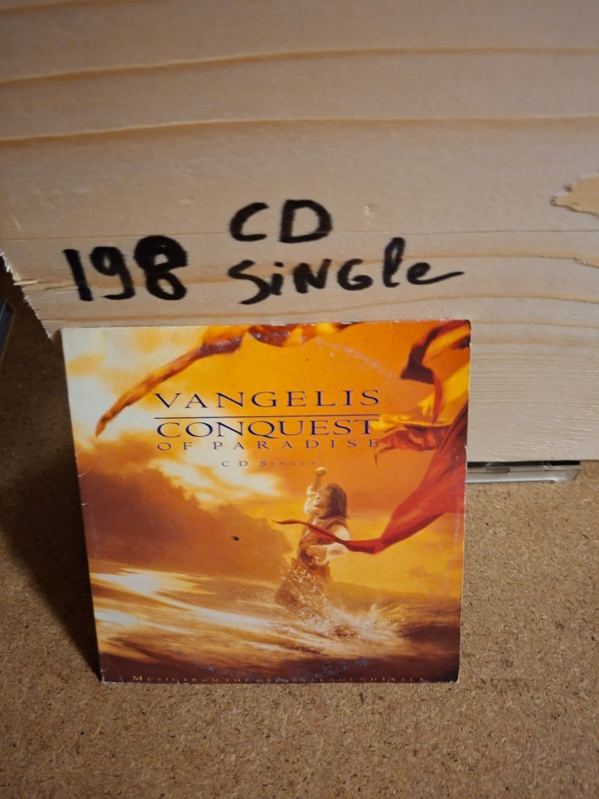 Vangelis - Conquest of Paradise CD Single, Cd's en Dvd's, Ophalen of Verzenden, Gebruikt, Filmmuziek en Soundtracks