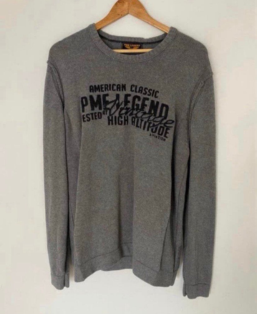 Pme legend heren trui grijs. Maat L, Kleding | Heren, Truien en Vesten, Verzenden, Zo goed als nieuw, Maat 52/54 (L), Grijs