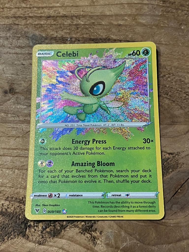 Celebi 9 Pokemon Vivid Voltage, Ophalen of Verzenden, Nieuw, Losse kaart, Foil