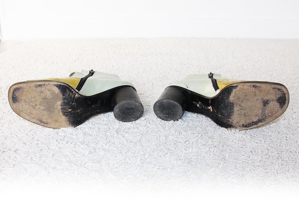 Vintage Leren Donna Lisa Tucci Schoenen (Maat 41) € 30,-, Overige kleuren, Overige typen, Ophalen of Verzenden, Zo goed als nieuw