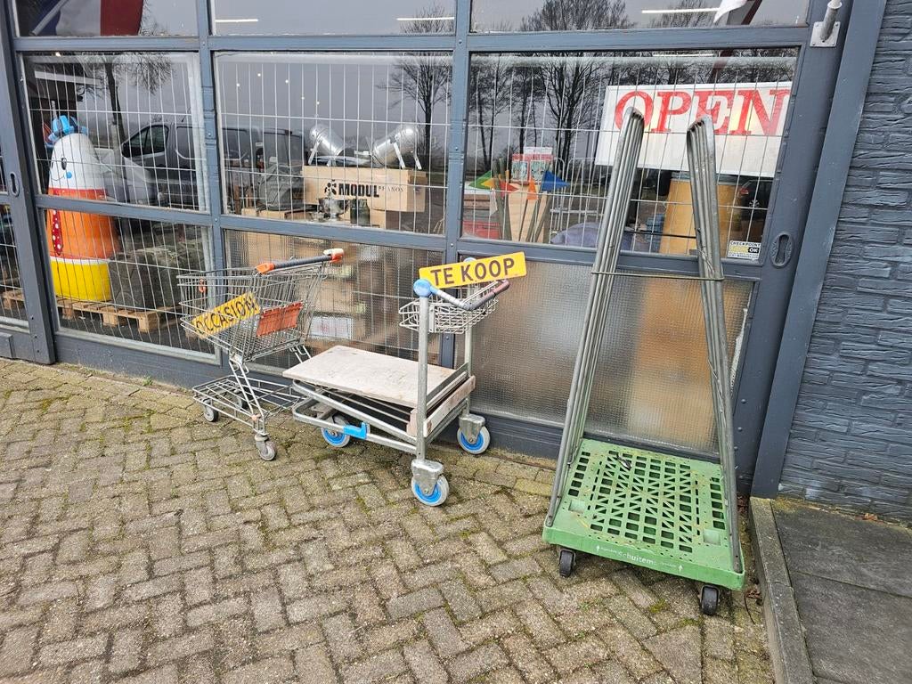 Kar karren winkelwagen winkelwagentje, Ophalen, Transportkar, ., 100 liter of meer