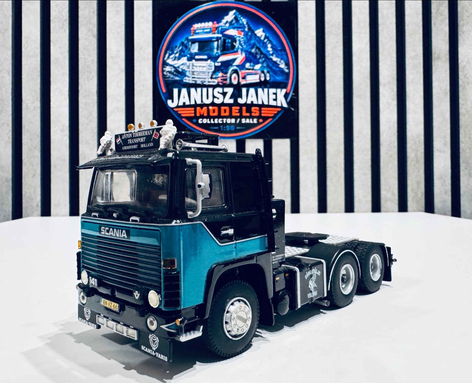 Scania 141 "Anton Timmerman" Wsi 1:50, Ophalen of Verzenden, Zo goed als nieuw, Bus of Vrachtwagen, Wsi