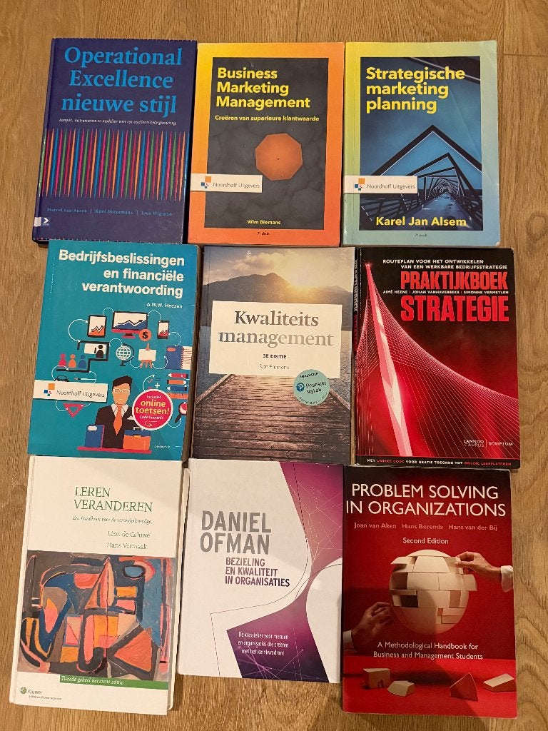Diverse studieboeken technische bedrijfskunde - TBK, Verzenden, Diverse auteurs, HBO, Zo goed als nieuw