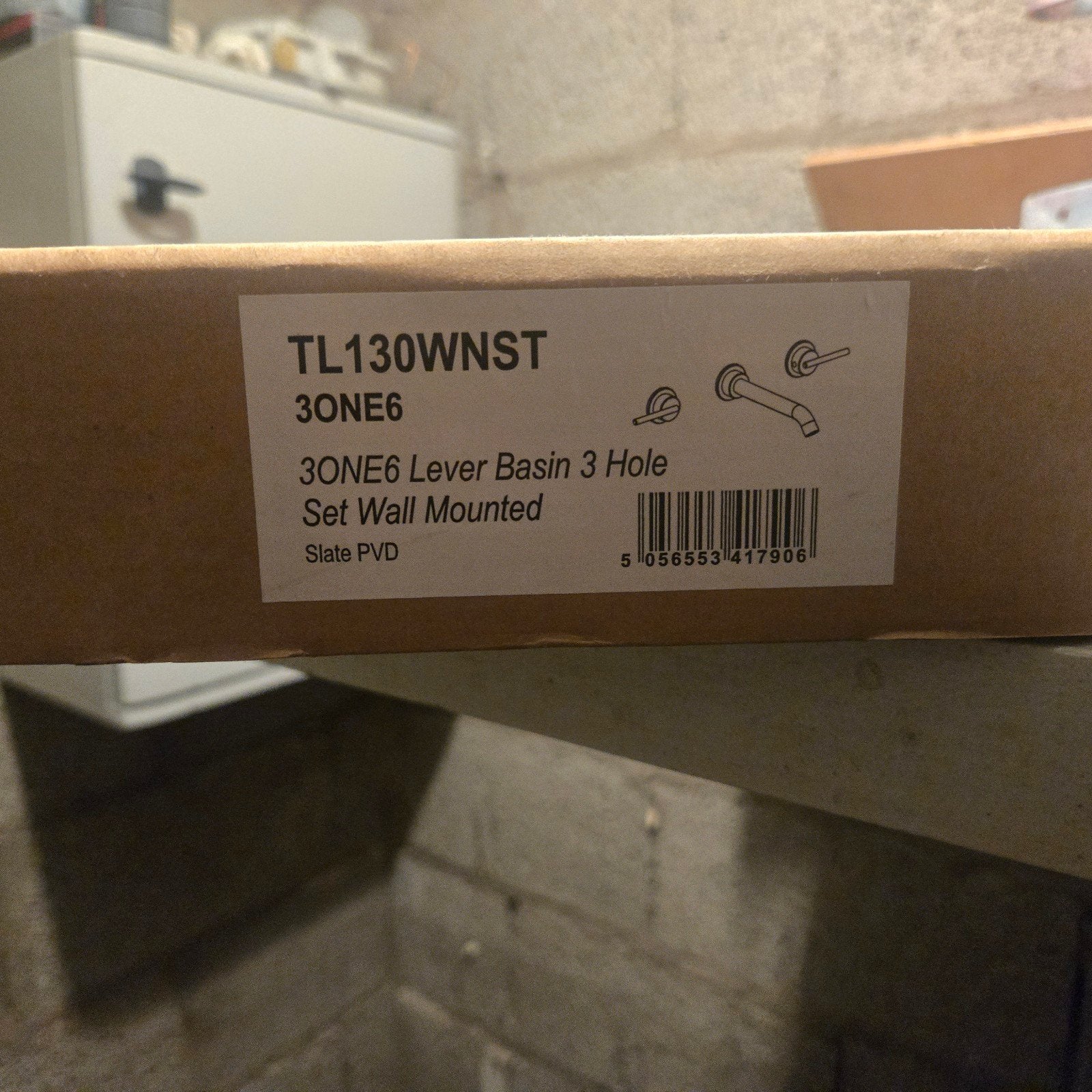 Nieuwe Crosswater TL130WNST 3ONE6 kraan zwart voor badkamer, Overige typen, Nieuw, Ophalen of Verzenden, Overige merken