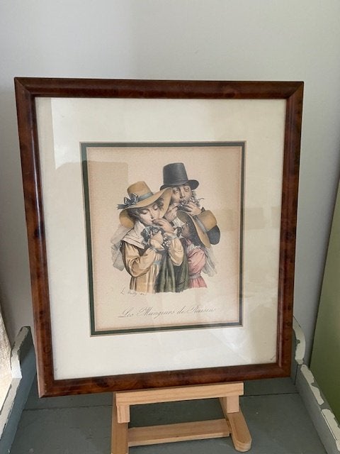Afbeelding Les Mangeurs de Raisins. Boilly Louis Leopold., Antiek en Kunst, Ophalen
