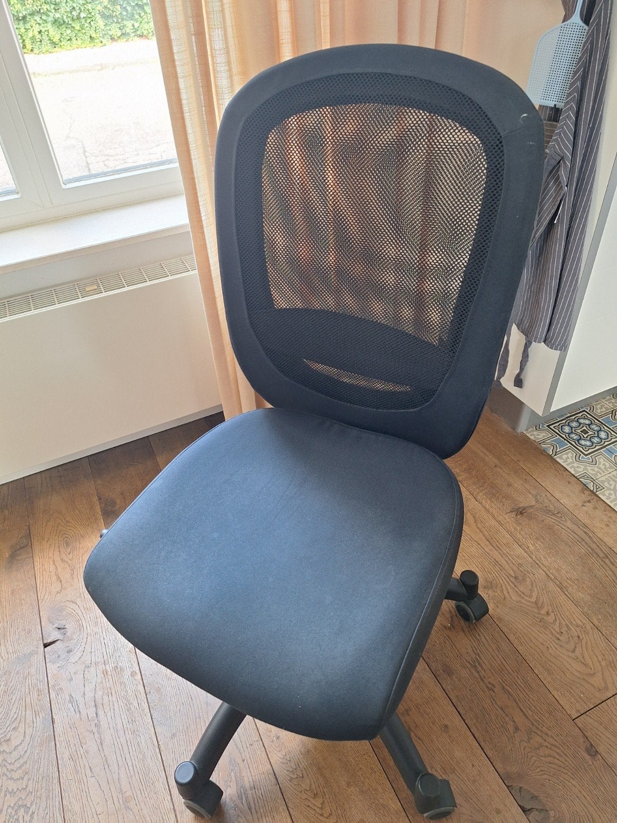 IKEA Bureaustoel - Zwart, Comfortabel en Verstelbaar, Ophalen, Gebruikt, Zwart