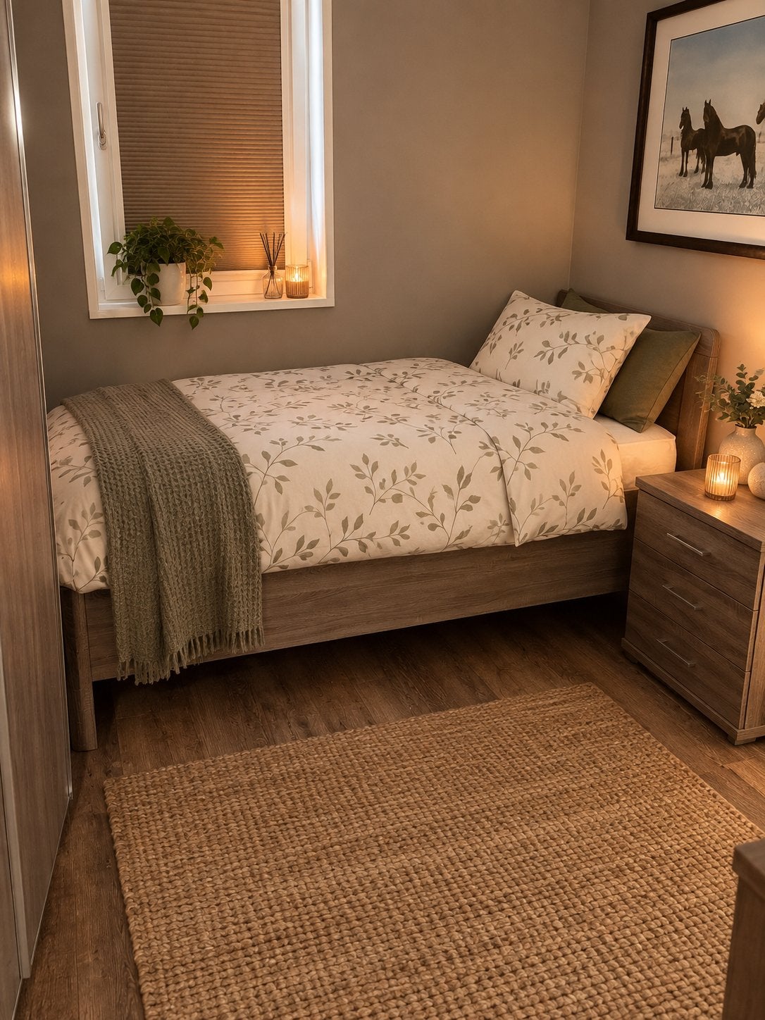Te bed slaapkamer meubelenent, Ophalen, Gebruikt