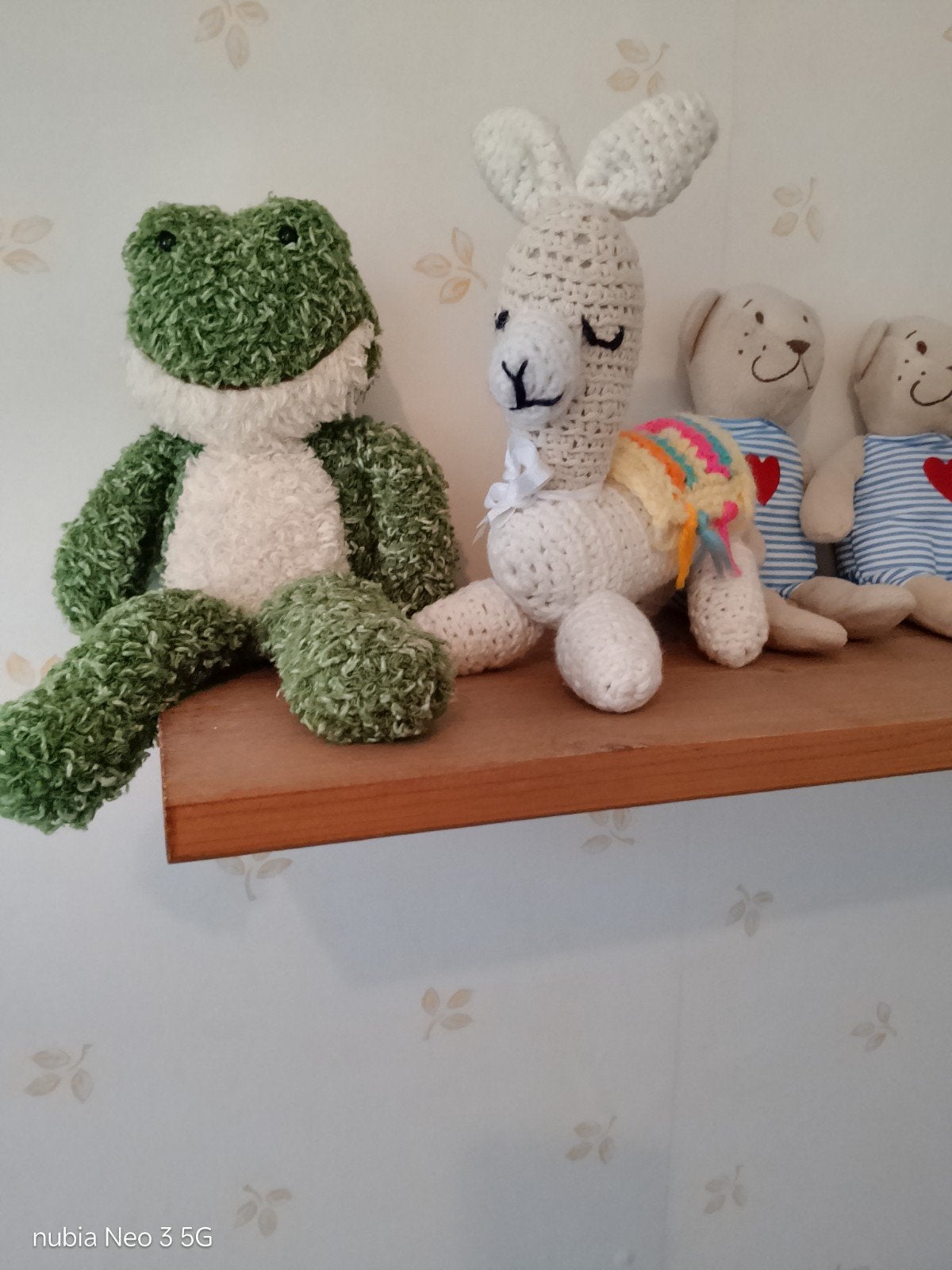 5 schattige knuffels. kikker  . gehaakte alpaca en koe., Ophalen, Koe
