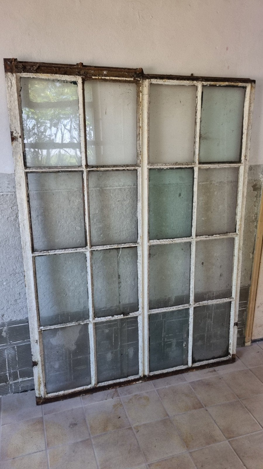 Gietijzeren raam, Doe-het-zelf en Verbouw, Glas en Ramen, Ophalen, Gevelraam of Ruit, Gebruikt, Minder dan 80 cm