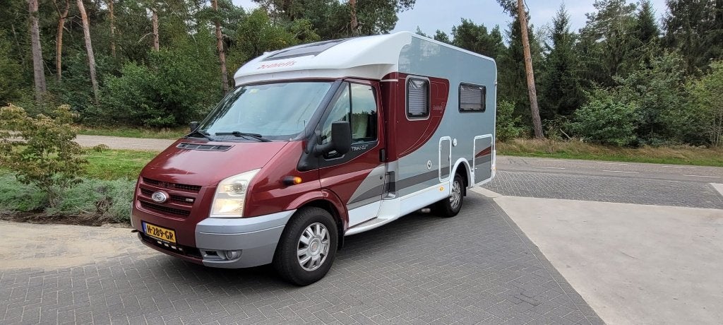 Dethleffs Jubivan / Globevan 02 2.2 D 2007 Rood, Auto's, 2590 kg, Stof, Zwart, 4 stoelen