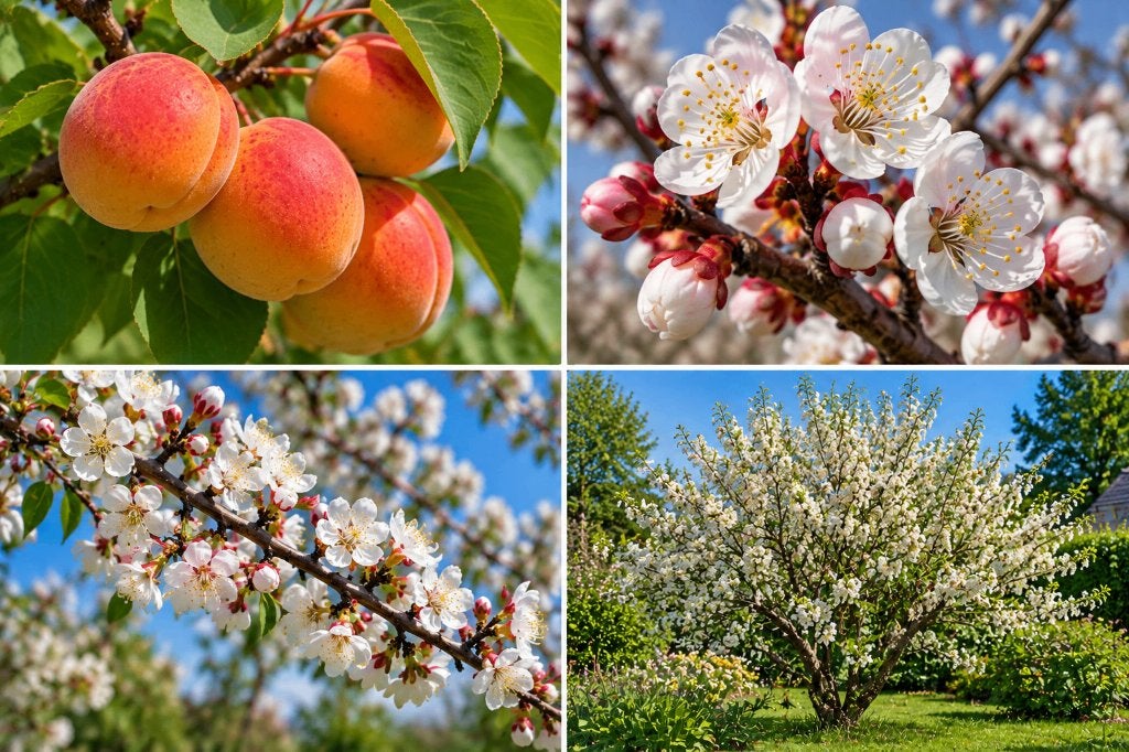 Abrikozenboom hoogstam – grote fruitbomen 3 voor €150, Lente, Overige soorten, Volle zon, In pot