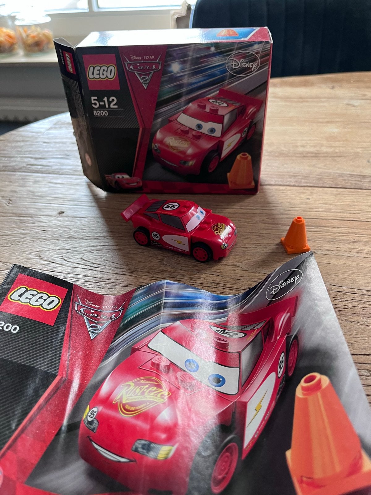 Lego Disney Pixar Cars 2 - 8200 Lightning McQueen, Gebruikt, Overige thema's, Lego, Ophalen of Verzenden