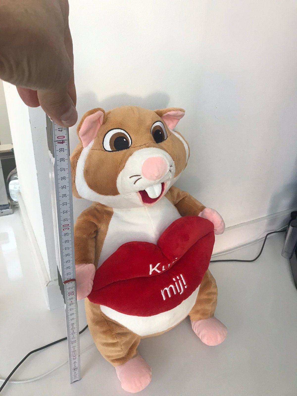 Grote Albert Heijn Hamster met “Kus mij “ lippen, Kinderen en Baby's, Speelgoed | Knuffels en Pluche, Ophalen of Verzenden, Zo goed als nieuw