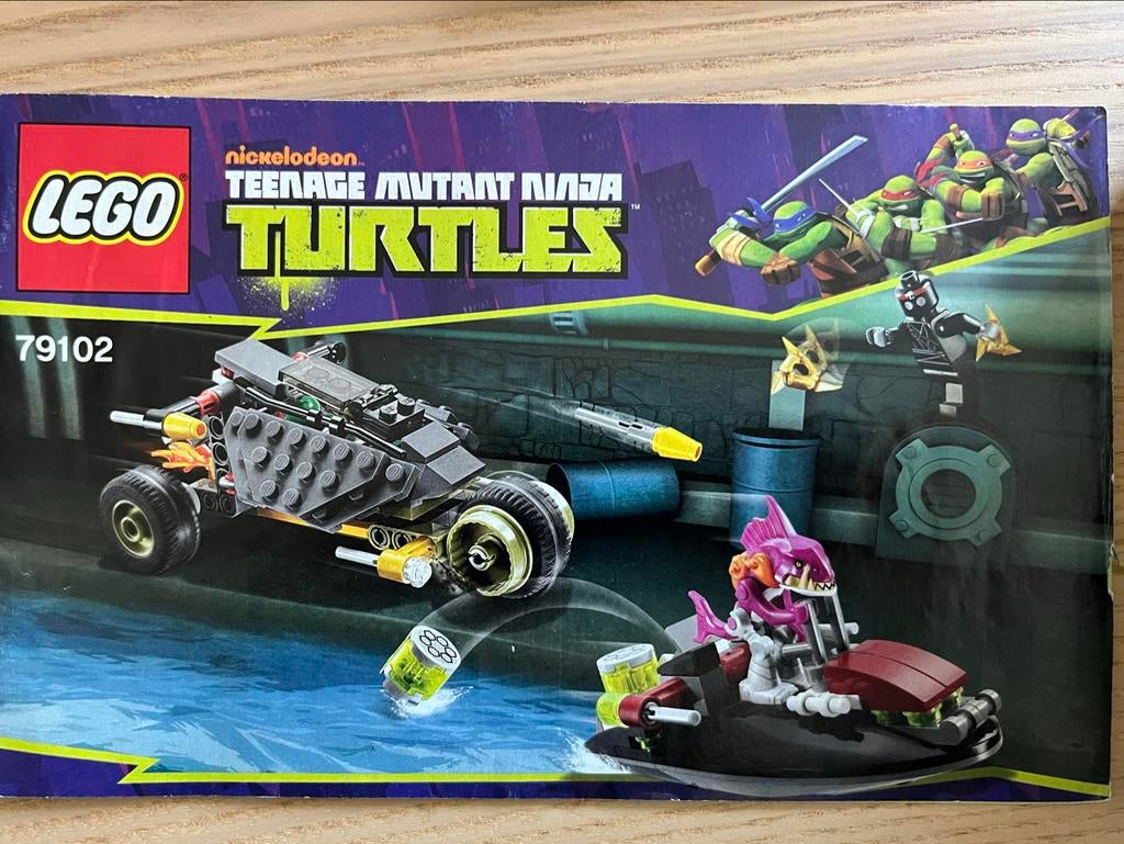 Lego Teenage Mutant Ninja Turtles instructieboekje 79102, Ophalen of Verzenden, Gebruikt, Losse stenen, Lego