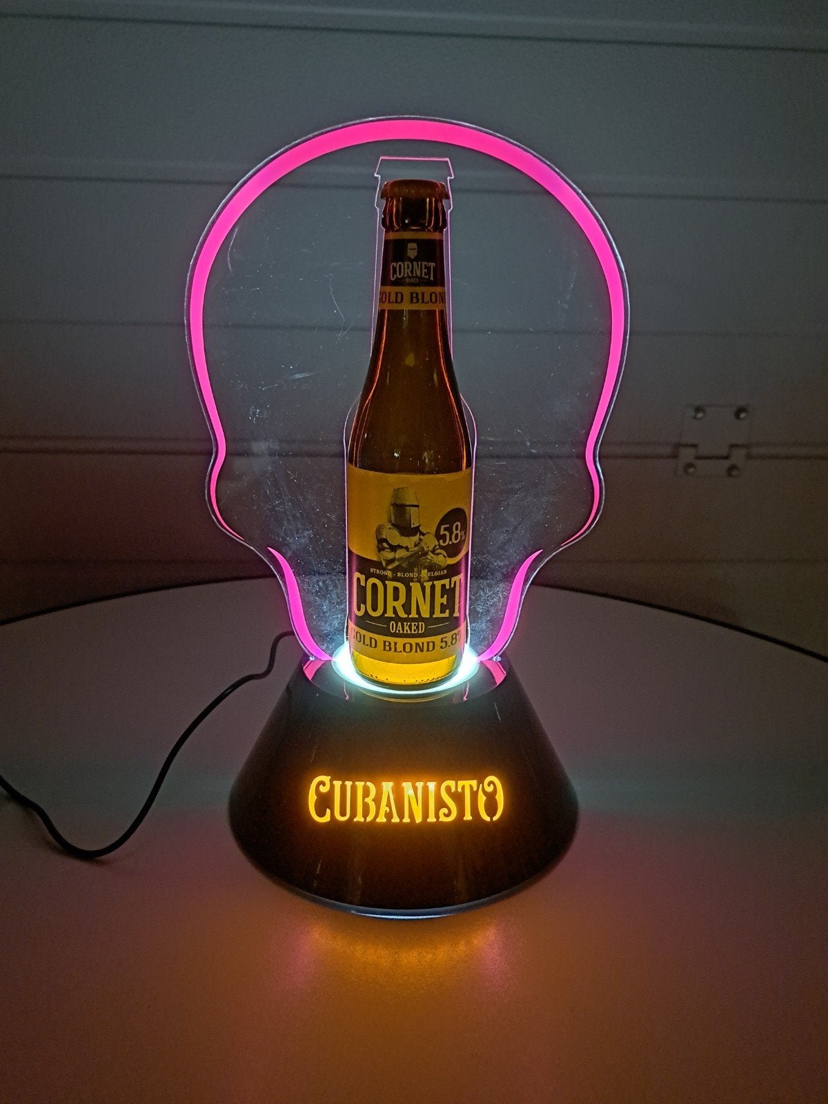 Cubanisto Skull bier lamp, Ophalen of Verzenden, Nieuw, Lichtbak of (neon) lamp
