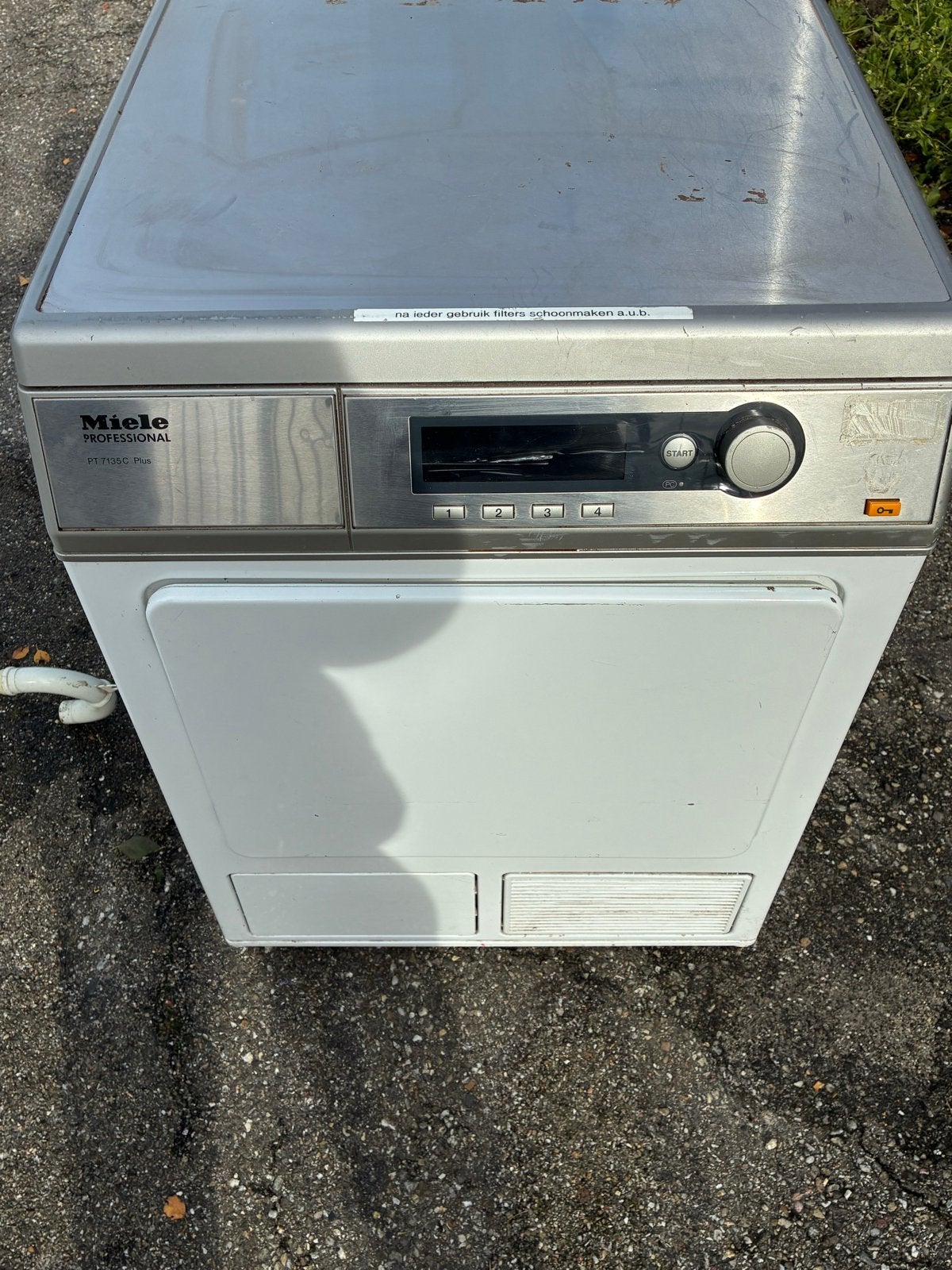 Miele Professional PT 7135 C Plus Wasdroger 380V, Ophalen of Verzenden, Gebruikt, Voorlader, Condens
