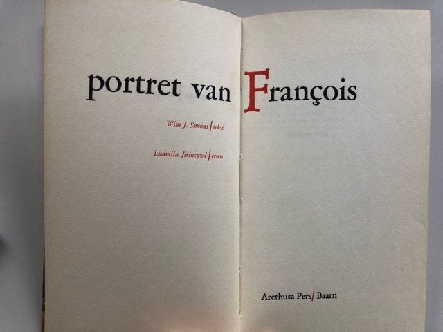 Portret van Francois [Villon] - Arethusa Pers, Ophalen of Verzenden, Gelezen